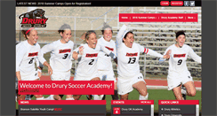 Desktop Screenshot of drurysocceracademy.com