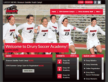 Tablet Screenshot of drurysocceracademy.com